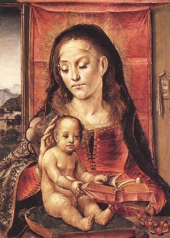 BERRUGUETE, Pedro Virgin and Child oil painting image
